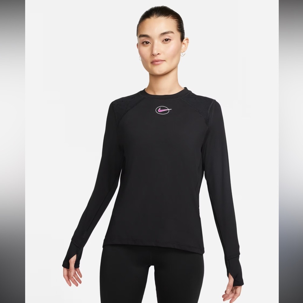 Nike Women's Icon Black Long Sleeve Running